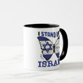 Mug Soutenez Israël - Je Suis Avec Israël (Devant droit)