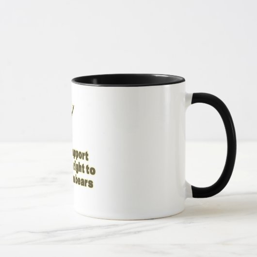 Mug Soutenez la droite d'armer des ours (Droite)
