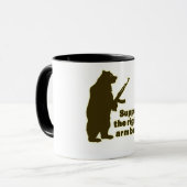 Mug Soutenez la droite d'armer des ours (Devant gauche)