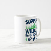 Mug Soutenez la faune élever des triplets drôle Triple (Devant droit)