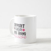 Mug Soutenez la faune, levez les garçons (Devant gauche)