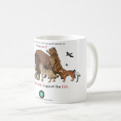 Mug Soutenez la Loi d'espèce menacée (Devant droit)