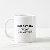 Mug Soutenez le mariage gay (Gauche)