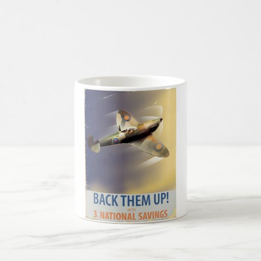 Mug Soutenez-les ! Affiche de la Seconde Guerre mondia (Centre)