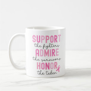 Mug Soutenez les combattantes contre le cancer du sein
