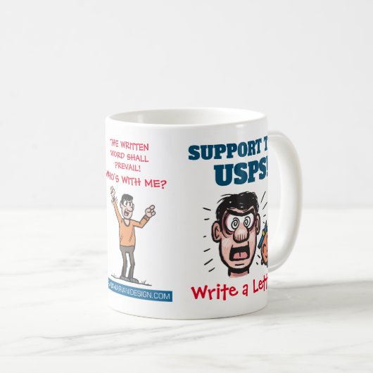 Mug Soutenez l'USPS !Mug (Devant droit)