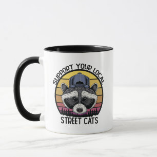 Mug Soutenez vos chats de rue locaux Drôle de Panda de