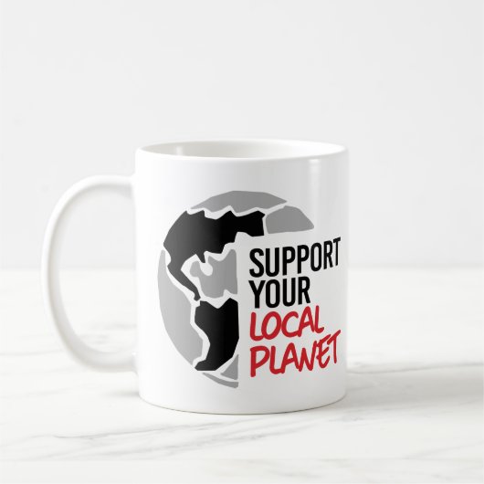 Mug Soutenez votre planète locale (Gauche)