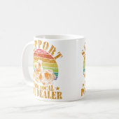 Mug Soutenez Votre Potier Local Cadeau de Poterie Vint (Devant gauche)
