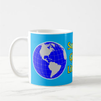 Mug Soutenir l'alphabétisation mondiale avec le monde