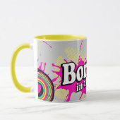 Mug "Soutenu pendant les années 80" dentelez la rétro (Gauche)