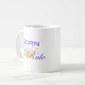 Mug Soutenu pour ordonner avec la couronne mignonne (Devant gauche)