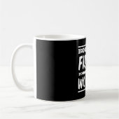 Mug Soutenu pour pêcher obligatoire pour travailler (Gauche)