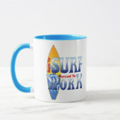 Mug Soutenu pour surfer (Gauche)