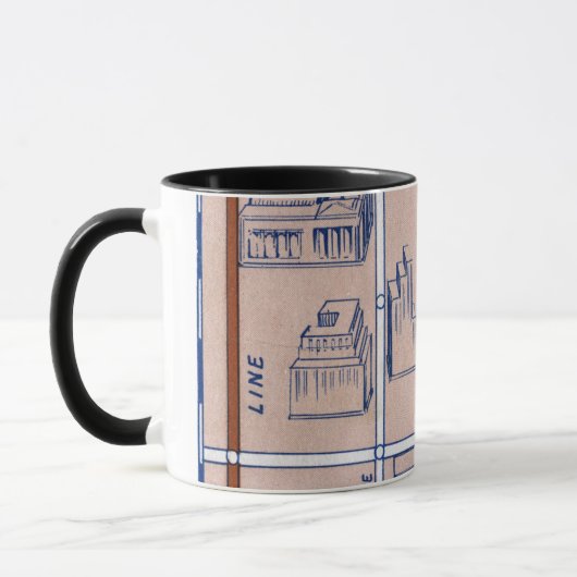MUG SOUTERRAIN MAP, 1940 2 DE NEW YORK (Gauche)