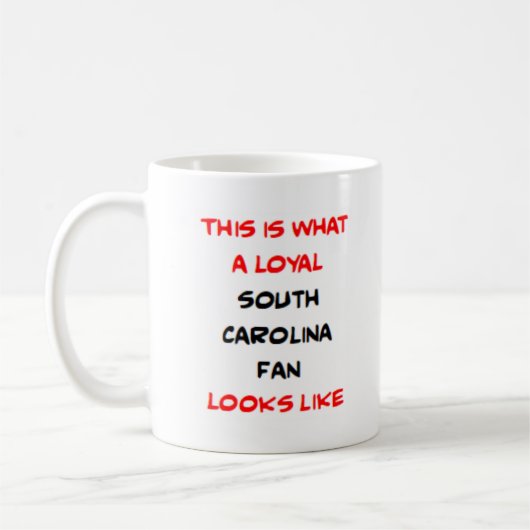 Mug south carolina fan, loyal (Gauche)