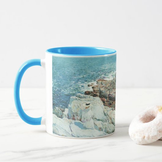 Mug South Ledges, Appledore par Frederick Childe Hassa (Avec donut)