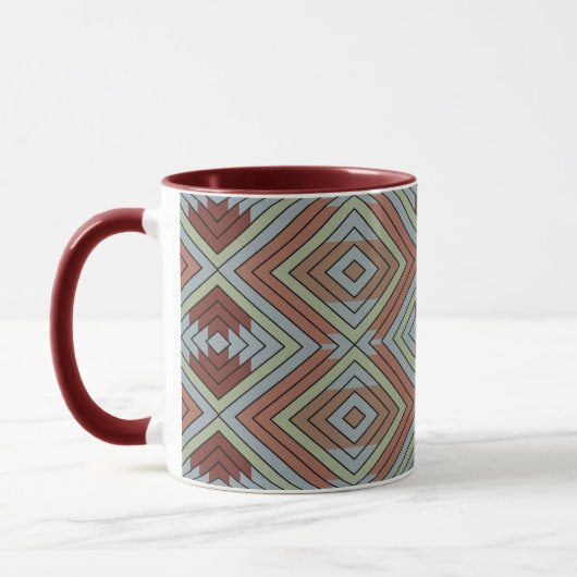 Mug South West American Indian Style Patterned Art (Gauche)