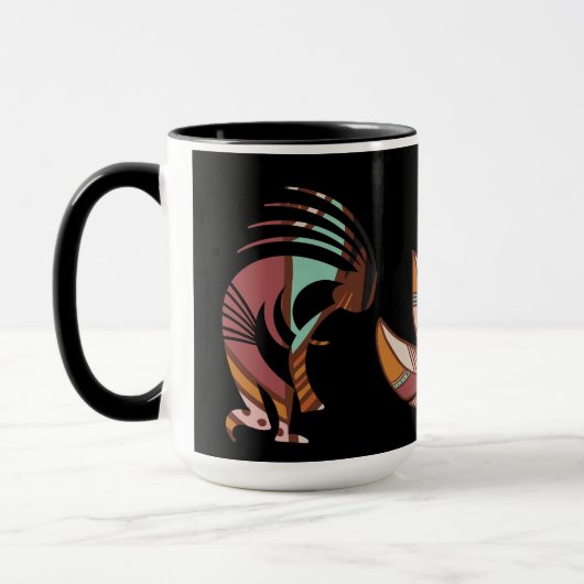 Mug Southwest Feathers Kokopelli (Gauche)