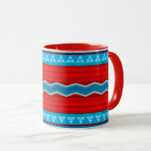 Mug Southwest River Canyon Geometric Red Turquoise (Devant droit)