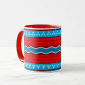 Mug Southwest River Canyon Geometric Red Turquoise (Devant gauche)