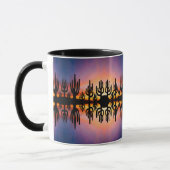 Mug Southwestern Desert Landscape Cactus Sunrise Image (Gauche)