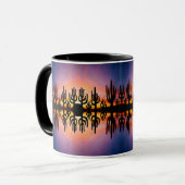 Mug Southwestern Desert Landscape Cactus Sunrise Image (Devant gauche)