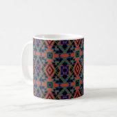 Mug Southwestern Symmetrical Tiled Pattern Line Art (Devant gauche)