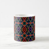 Mug Southwestern Symmetrical Tiled Pattern Line Art (Centre)