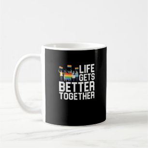 Mug Soutien à la fierté LGBT La vie est meilleure ense