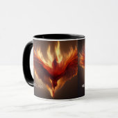Mug Soutien à Phoenix Rising Inspirant la Force (Devant gauche)