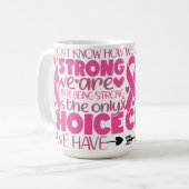 MUG SOUTIEN AU CANCER DU SEIN ET SENSIBILISATION (Devant gauche)