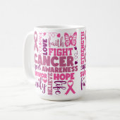 MUG SOUTIEN AU CANCER DU SEIN ET SENSIBILISATION (Devant gauche)