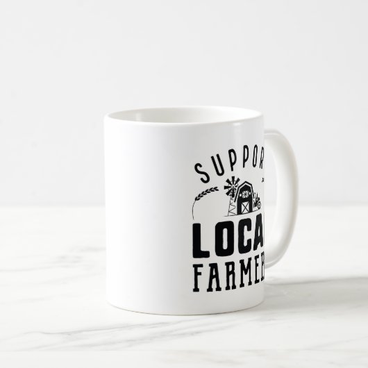 Mug Soutien aux agriculteurs locaux (Devant droit)