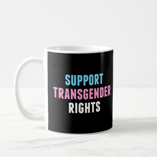 Mug Soutien aux droits transgenres (Gauche)