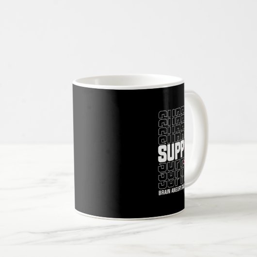Mug Soutien Escadrille Sensibilisation à l'neurysme cé (Devant droit)