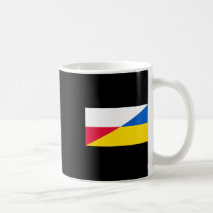 Mug Soutien polonais à l'Ukraine Drapeau ukrainien et