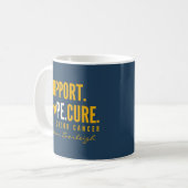 Mug soutien pour le cancer de l'enfance Nom personnali (Devant gauche)