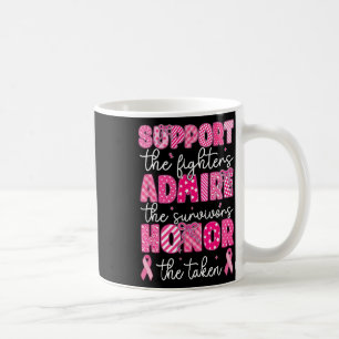 Mug Soutien pour le cancer du sein Admirez le cancer d