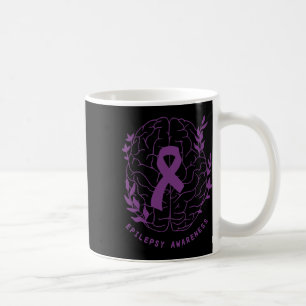 Mug Soutien Sensibilisation à l'Épilepsie Ruban Violet
