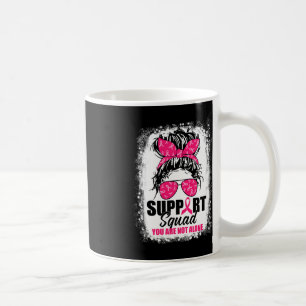 Mug Soutien Squad Messy Bun Guerrier Cancer du sein Aw