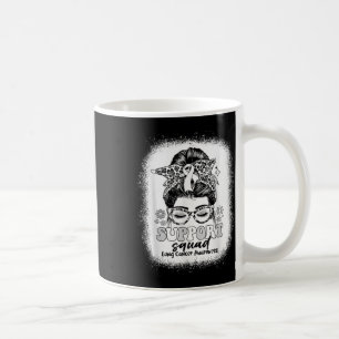 Mug Soutien super Squad Messy Bun Cancer du poumon