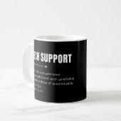 Mug Soutien technique Définition drôle de consultant e (Devant gauche)