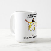 MUG SOUVENEZ-VOUS DE LA RAISON, POUR LA SAISON, JÉSUS (Devant gauche)