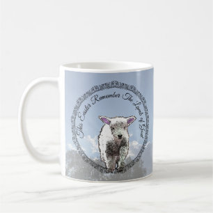 Mug Souvenez-vous de l'agneau de Dieu Art numérique de