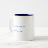 Mug Souvenir Bar Mitzvah (Devant gauche)