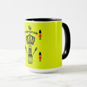 Mug Souvenir commémoratif du couronnement du roi Charl (Devant droit)