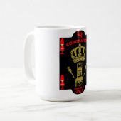 Mug Souvenir commémoratif du couronnement du roi Charl (Devant gauche)