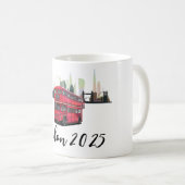 Mug Souvenir de bus rouge Skyscape de Londres personna (Devant droit)