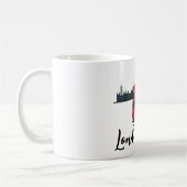 Mug Souvenir de bus rouge Skyscape de Londres personna (Gauche)